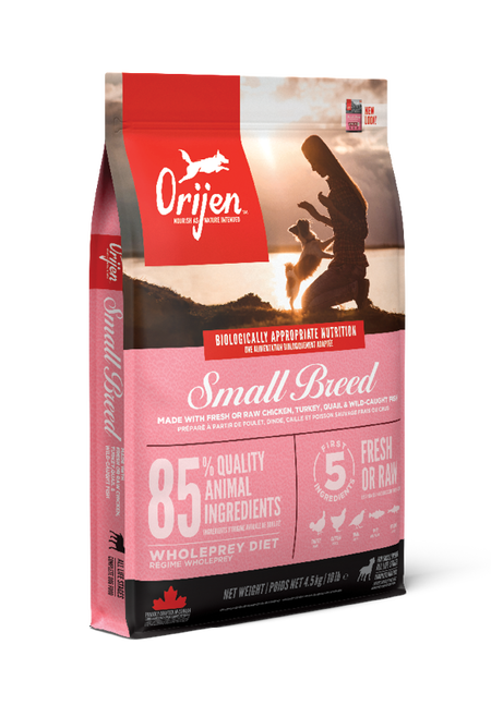 Pack de croquettes Orijen Small Breed pour Spitz nain